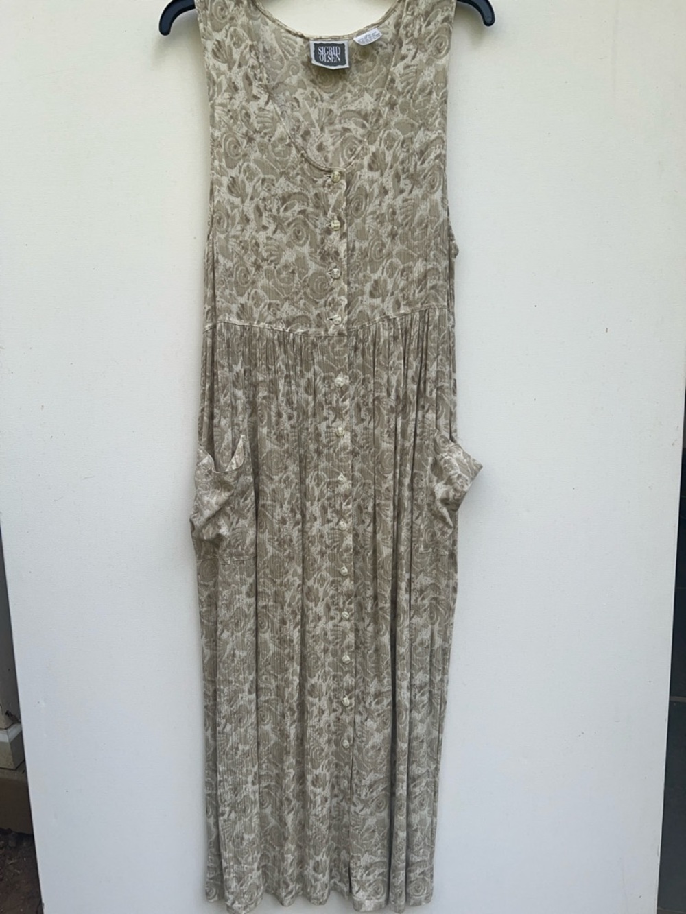🐚Vtg 90s Sigrid Olsen maxi dress🐚